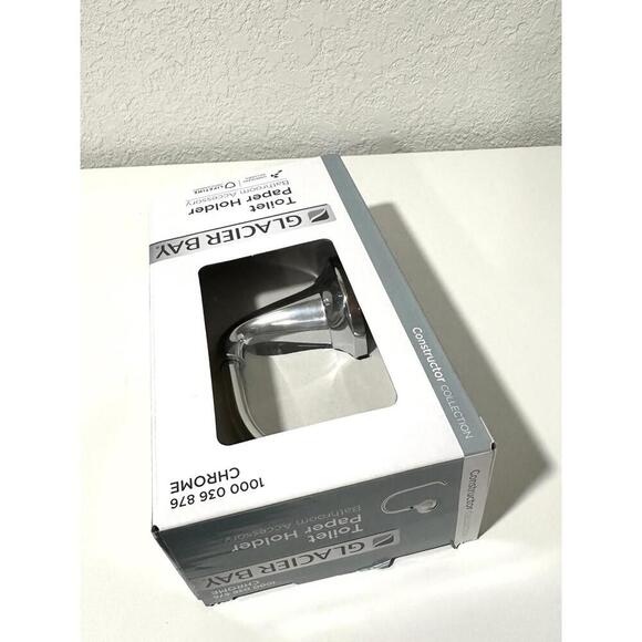 Glacier Bay Silver Toilet Paper Holder NEW - Picture 4 of 8